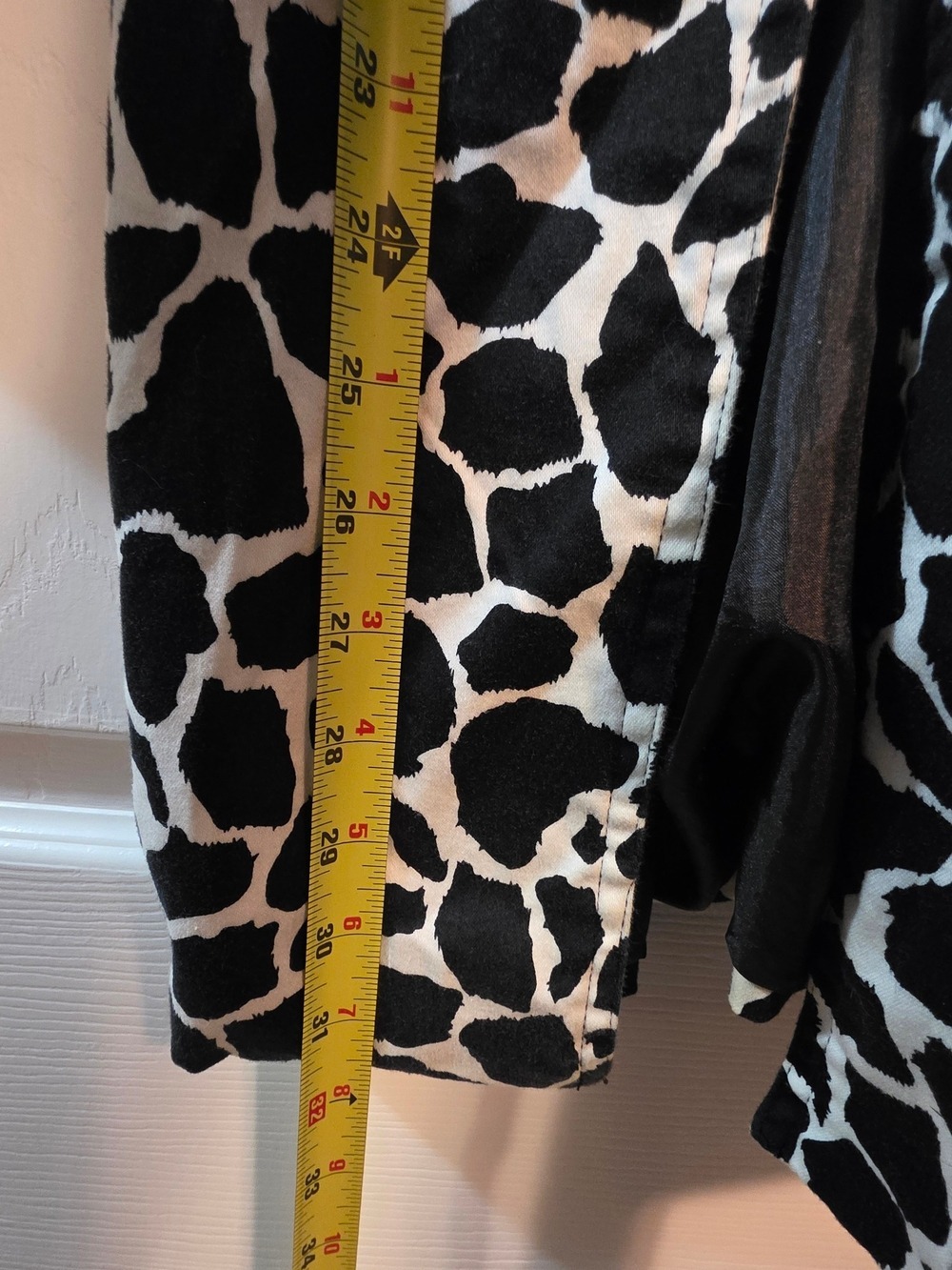 4/$97 Deal! Papillion Zebra Black & White Printed Pea Coat - Picture 6 of 13